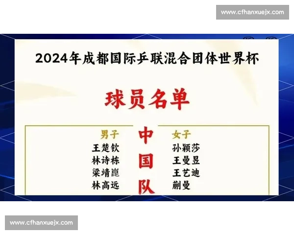 乒坛盛宴落幕，冠军们的感言令人动容！
